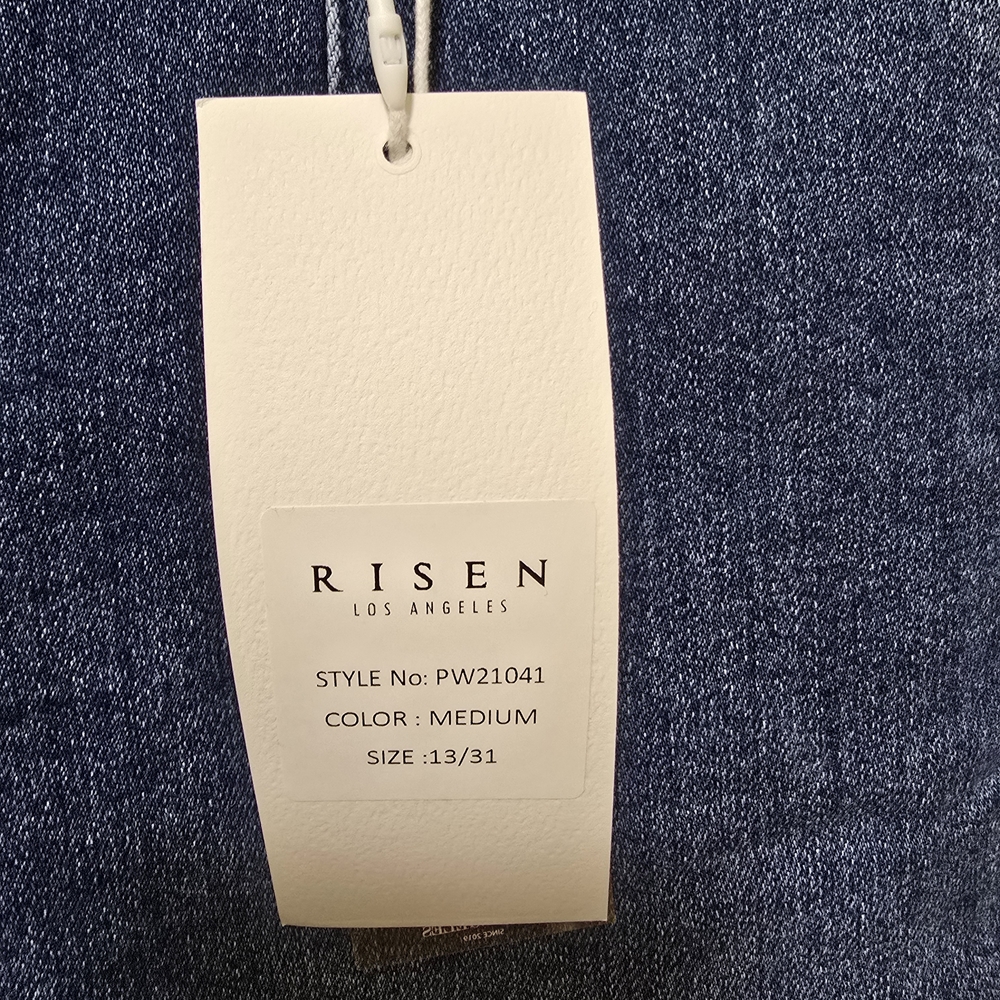Risen Women's Wide Leg Jeans in Classic Blue - Picture 3 of 3